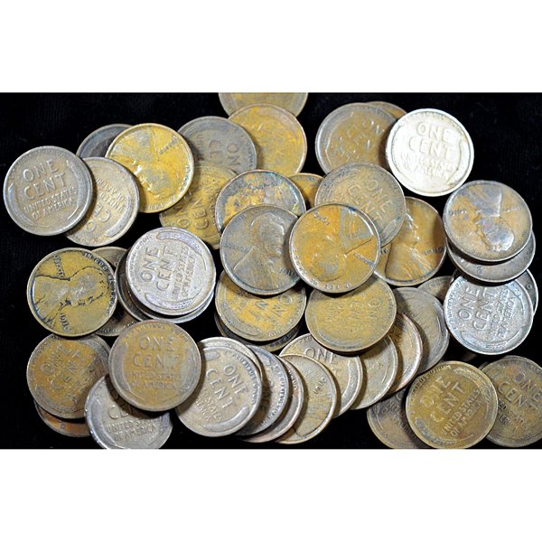 1910-P Lincoln Wheat Penny Roll - G-VG: 1910-P Lincoln Wheat Penny Roll - G-VG
