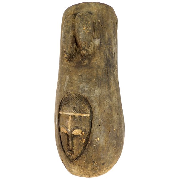 Early 1900's Cultural Tribal Carved Wood Mask: Early 1900's Authentic Cultural Tribal Carved Wood Mask from Zimbabwe - Carved Wood - Dimensions: 22" H x 10" W x 5.5" D SHIPPING - Free shipping. - Actual picture. RETURN AND EXCHANGE POLICY - All sa