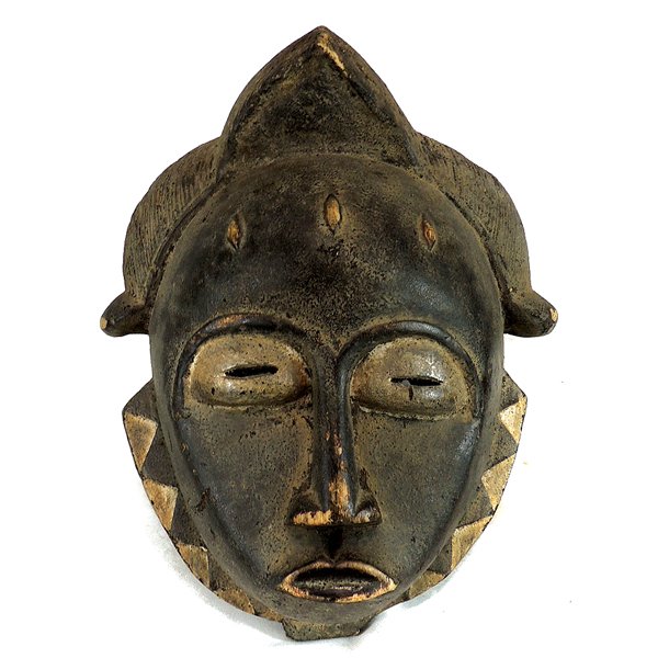 Early 1900's Cultural Tribal Carved Wood Mask: Early 1900's Authentic Cultural Tribal Female Wooden Mask from Zimbabwe - Carved Wood - Very Fine Condition Dimensions: 13.5" H x 11" W Weight: SHIPPING - Free shipping. - Actual picture. RETURN AND E