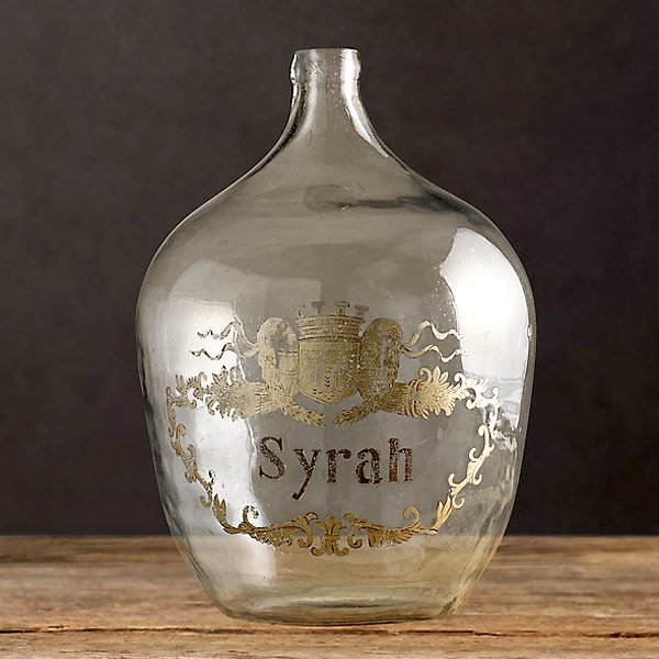 Early 1900's European Large Wine Bottle: Early 1900's Authentic European Large Wine Bottle - Dimensions: 13" Diam., 20" H - Weight: 9 lb SHIPPING - Free shipping. - Actual picture. RETURN AND EXCHANGE POLICY - All sales are final, no returns
