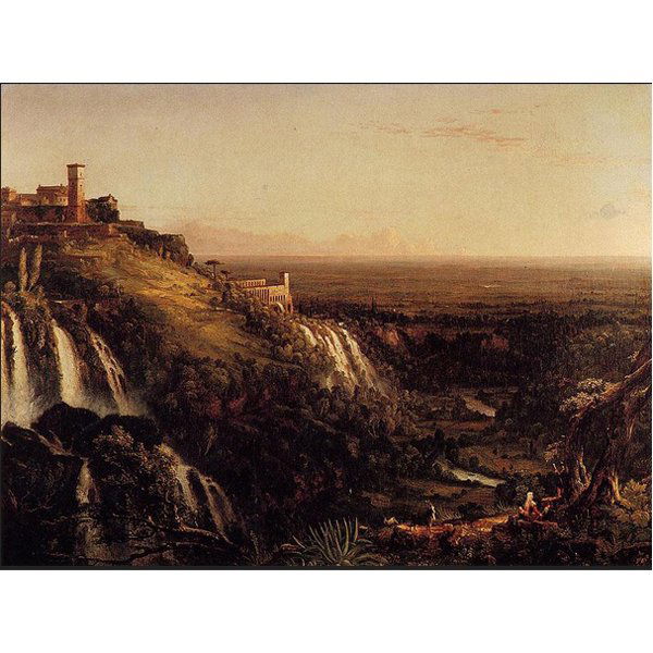 "View of Rome from Tivoli" by Thomas Cole Oil Painting: "View of Rome from Tivoli" by Thomas Cole Oil Painting on Canvas Reproduction 20" x 24" 24" x 36" - $220 30" x 40" - $310 36" x 48" - $350 40" x 60" - $390 48" x 60" - $430 48" x 72" - $470 This repro