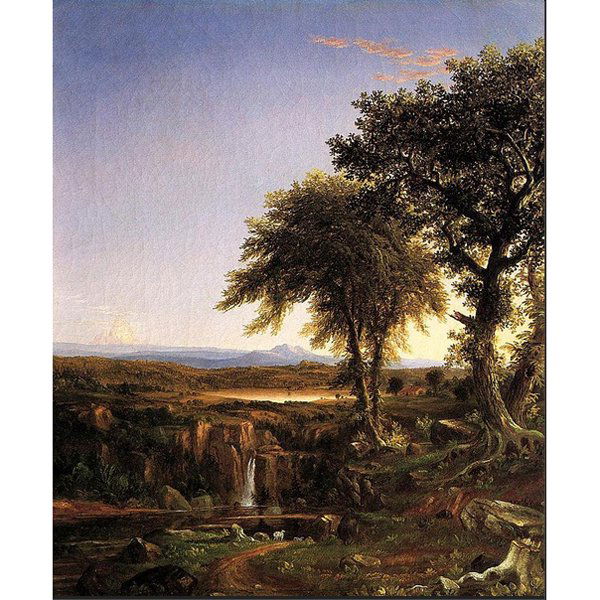 "Summer Twilight" by Thomas Cole Oil Painting: "Summer Twilight" by Thomas Cole Oil Painting on Canvas Reproduction 20" x 24" 24" x 36" - $220 30" x 40" - $310 36" x 48" - $350 40" x 60" - $390 48" x 60" - $430 48" x 72" - $470 This reproduction i