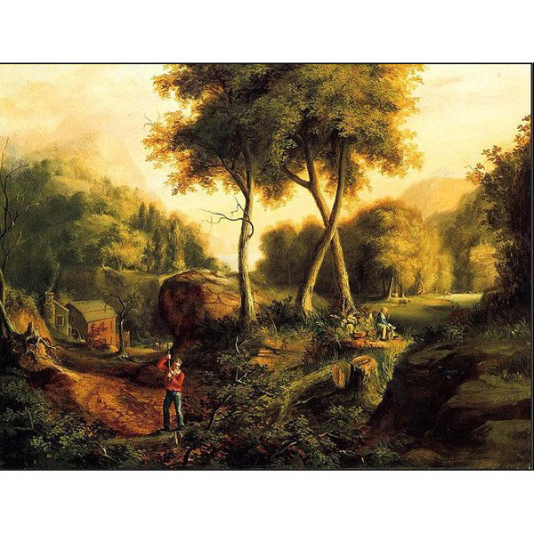 "Landscape" by Thomas Cole Oil Painting: "Landscape" by Thomas Cole Oil Painting on Canvas Reproduction 20" x 24" 24" x 36" - $220 30" x 40" - $310 36" x 48" - $350 40" x 60" - $390 48" x 60" - $430 48" x 72" - $470 This reproduction is guar