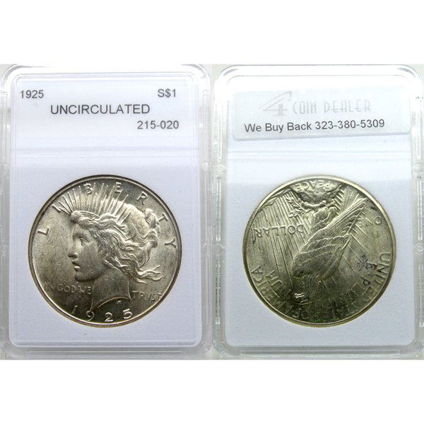 1925 Peace Silver Dollar - Brilliant Uncirculated (1 of 1)