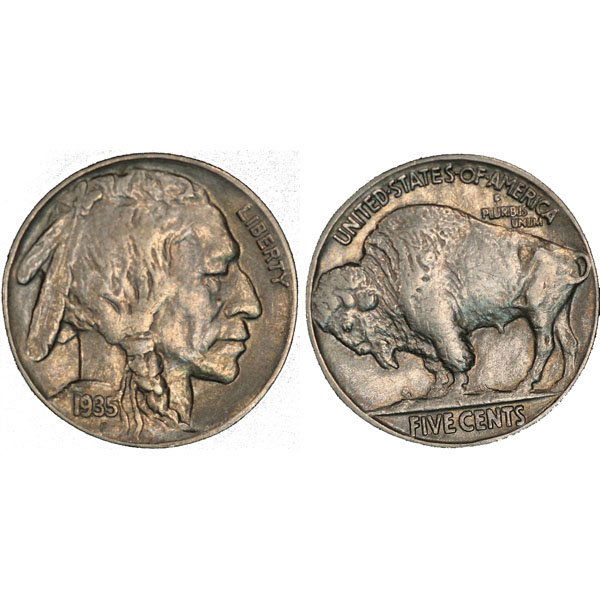 1935 P Buffalo Nickel - Almost Uncirculated (1 of 1)