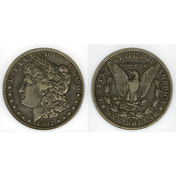 1903 S Morgan Silver Dollar - Extra Fine (1 of 1)