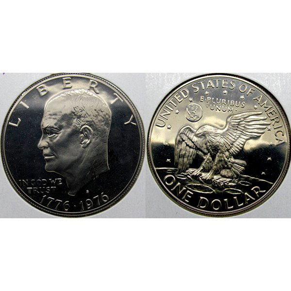 1976 S Eisenhower Dollar Type 2 - Gem Proof Coin (1 of 1)