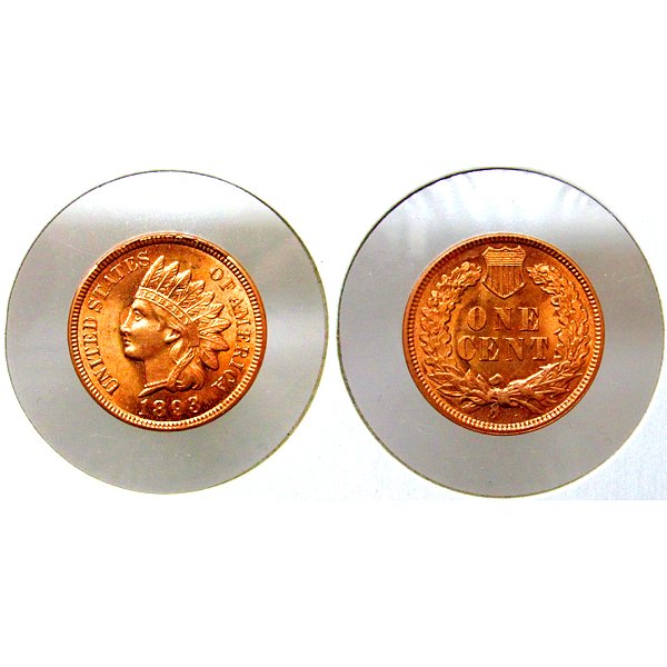 1893 Indian Head Cent - Red Gem BU - MS+++ (1 of 1)