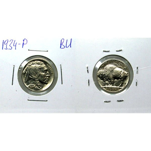 1934 P Buffalo Nickel - Brilliant Uncirculated (1 of 1)