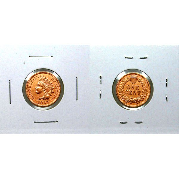 1897 Indian Head Cent - AU / BU (1 of 1)