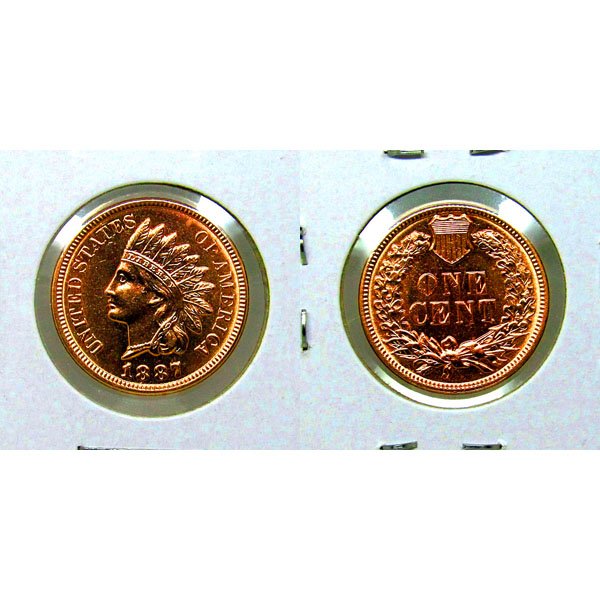 1887 Indian Head Cent - BU - Proof (1 of 1)