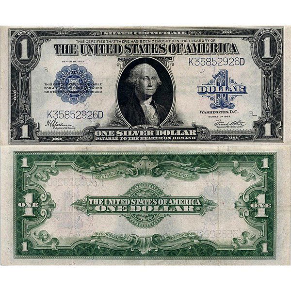 1923 $1 Silver Certificate - Large Size Note - Extra (1 of 1)