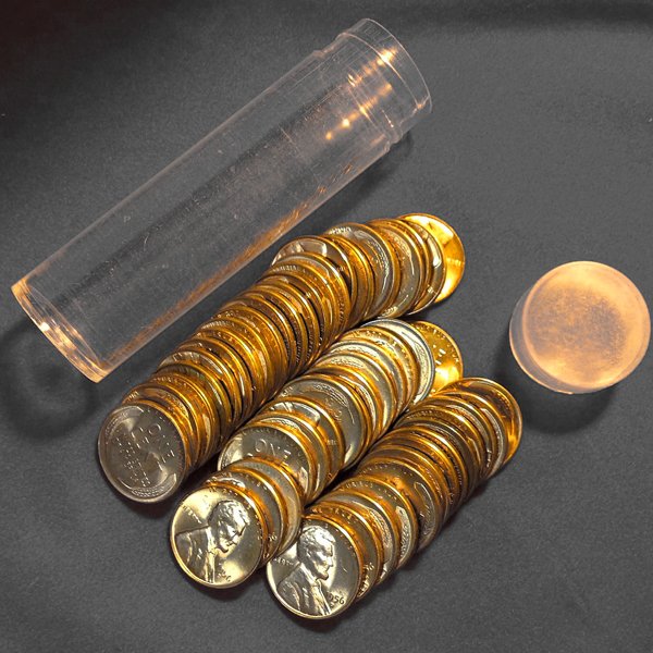 1956 D Lincoln Wheat Penny Roll - BU: 1956 D Lincoln Wheat Penny Roll - BU - Clad Cooper - Brilliant Uncirculated - Photos of products are a representation of the item you will receive and may or may not be the actual item you will receiv
