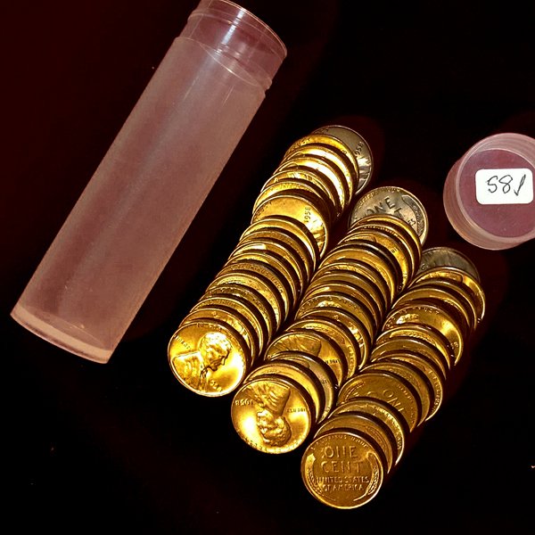 1958 P Lincoln Wheat Penny Roll - BU: 1958 P Lincoln Wheat Penny Roll - BU - Clad Cooper - Brilliant Uncirculated - Photos of products are a representation of the item you will receive and may or may not be the actual item you will receiv