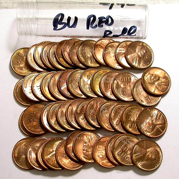 1948 D Lincoln Wheat Penny Roll - BU: 1948 D Lincoln Wheat Penny Roll - BU - Clad Cooper - Brilliant Uncirculated - Photos of products are a representation of the item you will receive and may or may not be the actual item you will receiv