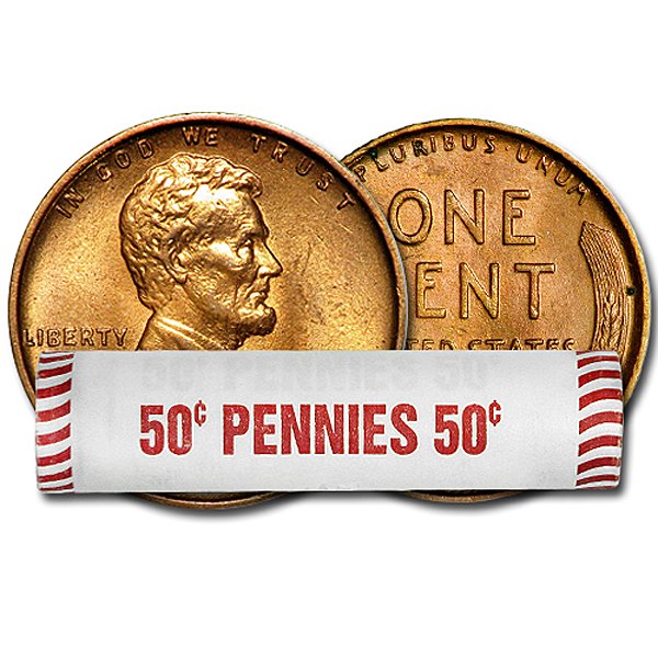 1941 D Lincoln Wheat Penny Roll - BU: 1941 D Lincoln Wheat Penny Roll - BU - Clad Cooper - Brilliant Uncirculated - Photos of products are a representation of the item you will receive and may or may not be the actual item you will receiv