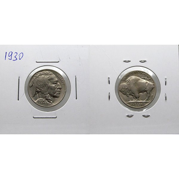 1930 Buffalo Nickel - Very Fine - 3/4 Horn (1 of 1)