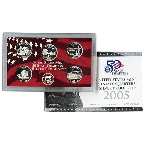 2005 S 5-Coin Quarter (90% Silver) Proof Set (1 of 1)