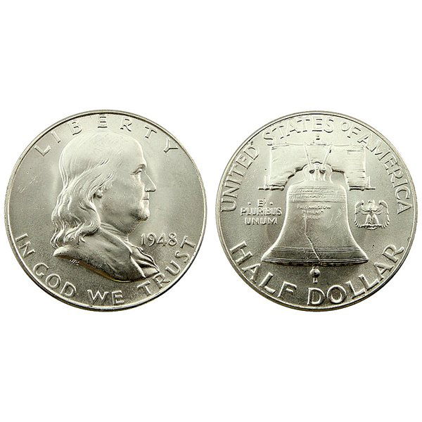 1948 D Franklin Half Dollar - BU (1 of 1)