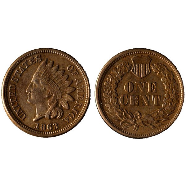 1863 Indian Head Cent - XF (1 of 1)