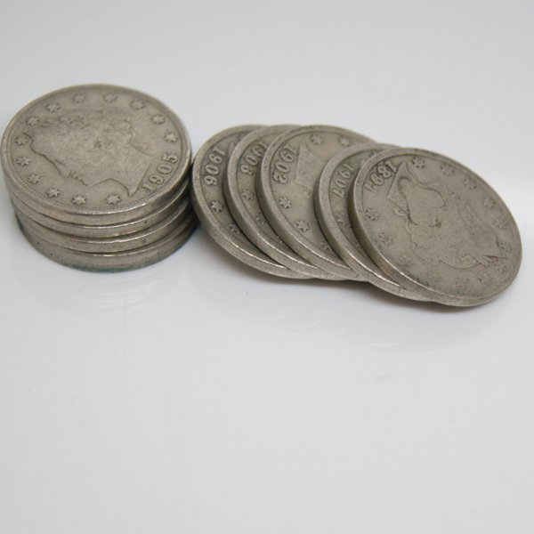 10-Coin Set Liberty Head V Nickel - Full Date (1 of 1)