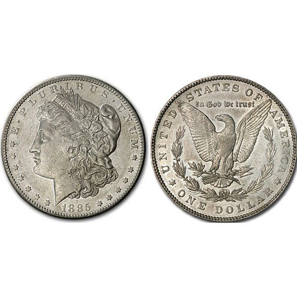 1885 Morgan Silver Dollar - AU (1 of 1)