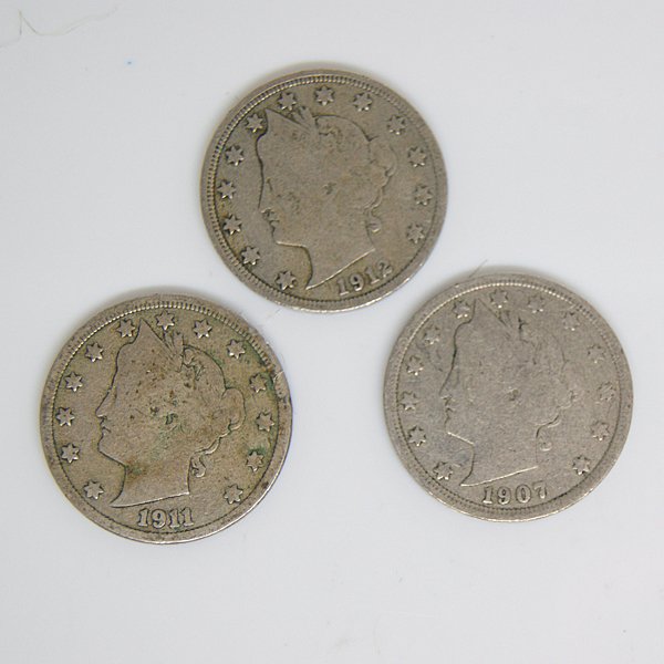 3-Coin Set Liberty Head V Nickel - Full Date (1 of 1)