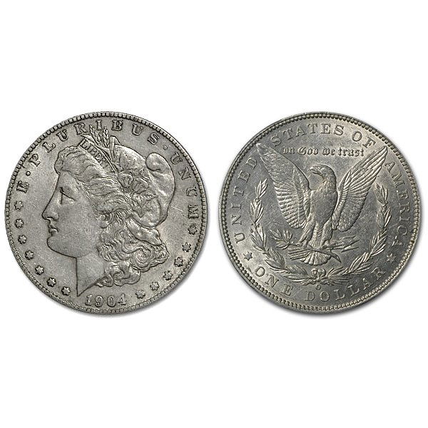 1904 O Morgan Silver Dollar - AU (1 of 1)