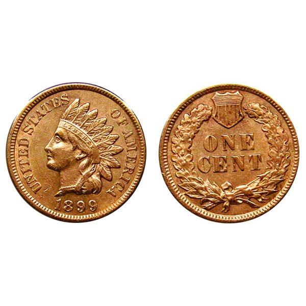 1899 Indian Head Cent - AU / BU (1 of 1)