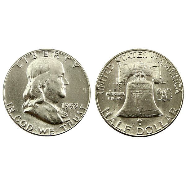 1953 S Franklin Half Dollar - BU (1 of 1)