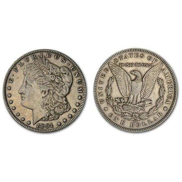 1891 CC Morgan Silver Dollar - XF (1 of 1)