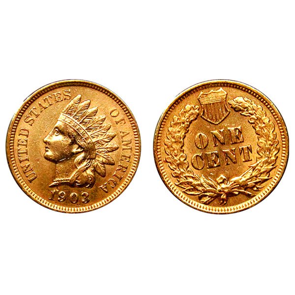 1903 Indian Head Cent - AU / BU (1 of 1)
