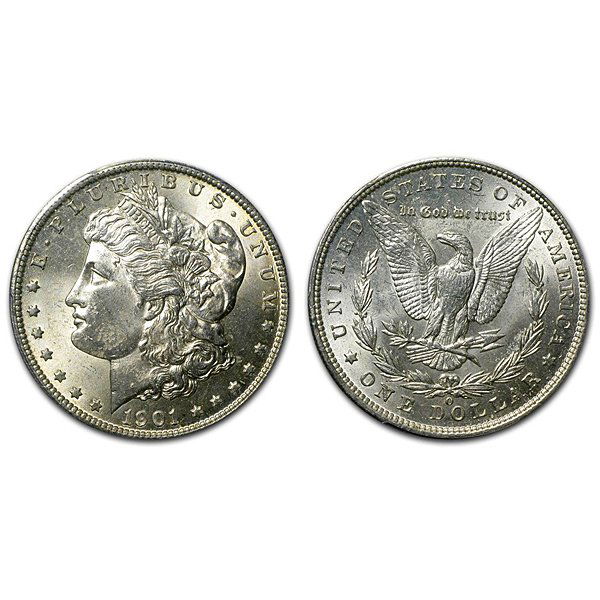 1901 O Morgan Silver Dollar - BU (1 of 1)