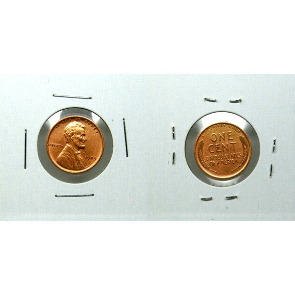 1909 P Lincoln Wheat Cent - AU / BU (1 of 1)