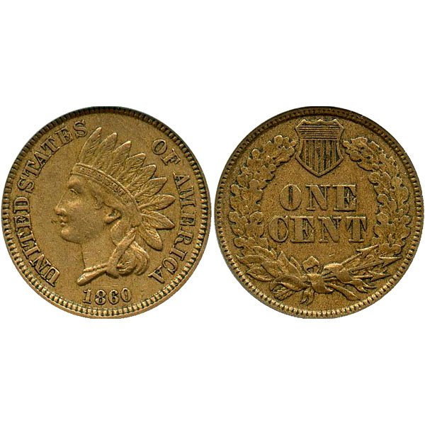 1860 Indian Head Cent - XF (1 of 1)