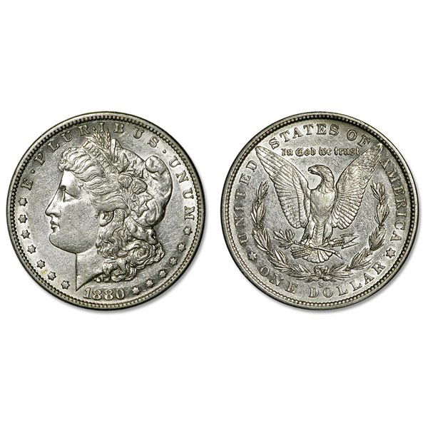 1880 S Morgan Silver Dollar - AU (1 of 1)