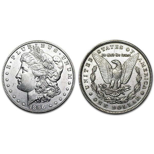 1896 Morgan Silver Dollar - AU (1 of 1)