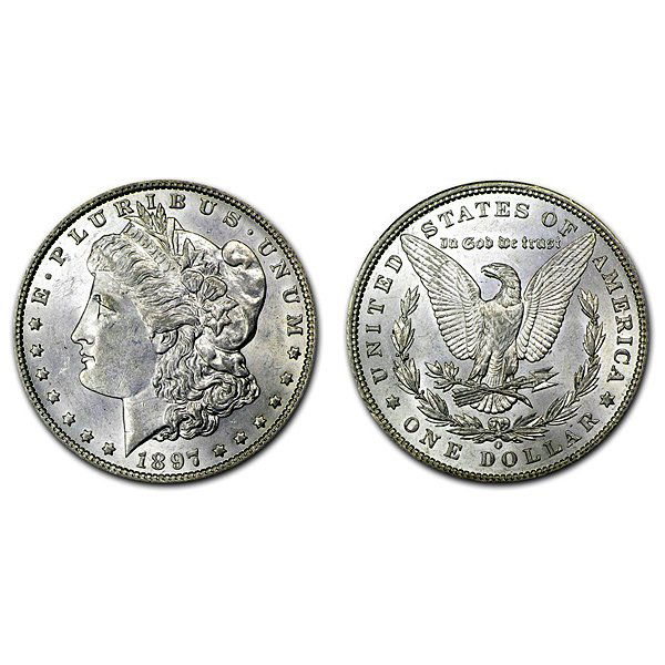 1897 O Morgan Silver Dollar - BU (1 of 1)