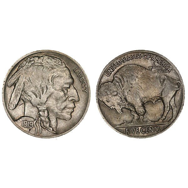 1919 Buffalo Nickel - AU (1 of 1)
