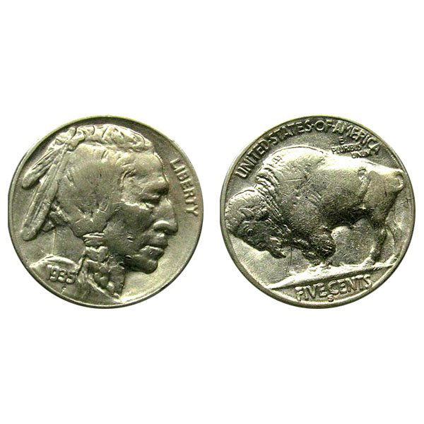 1935 S Buffalo Nickel - AU (1 of 1)