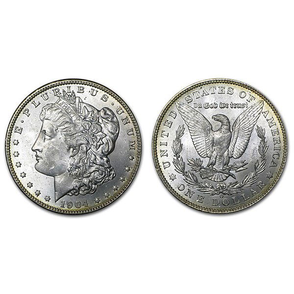 1904 O Morgan Silver Dollar - BU (1 of 1)