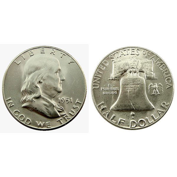 1951 Franklin Half Dollar - BU (1 of 1)