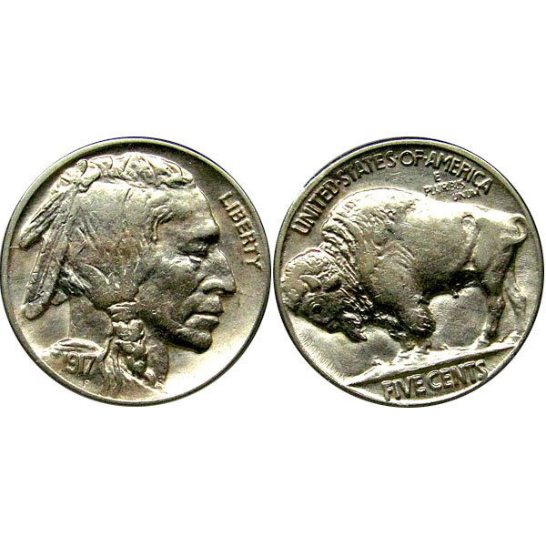 1917 Buffalo Nickel - AU (1 of 1)