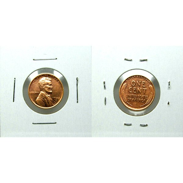 1933 D Lincoln Wheat Cent - AU / BU (1 of 1)