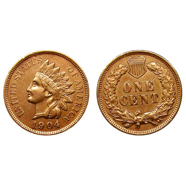 1904 Indian Head Cent - AU / BU - 3 Diamonds (1 of 1)