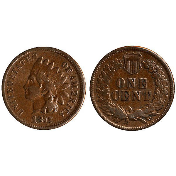 1875 Indian Head Cent - Fine (1 of 1)