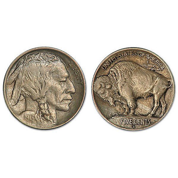 1913 D Buffalo Nickel Type 1 - XF - Full Horn (1 of 1)