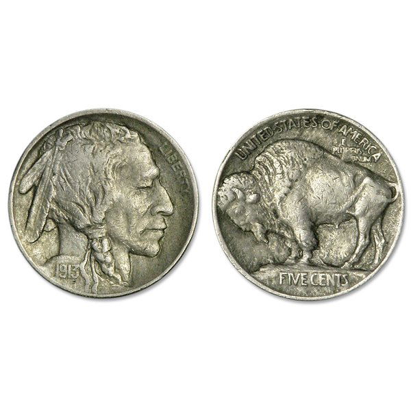 1913 Buffalo Nickel Type 1 - XF - Full Horn (1 of 1)