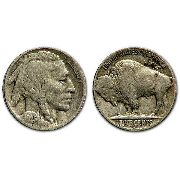 1925 D Buffalo Nickel - Fine - 1/2 Horn (1 of 1)