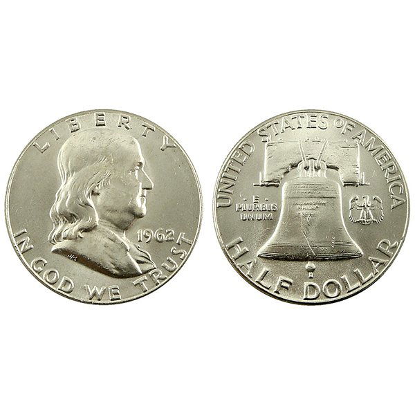 1962 Franklin Half Dollar - BU (1 of 1)